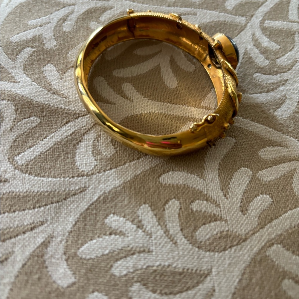 Lapis gold faux diamond bangle - Picture 2 of 7